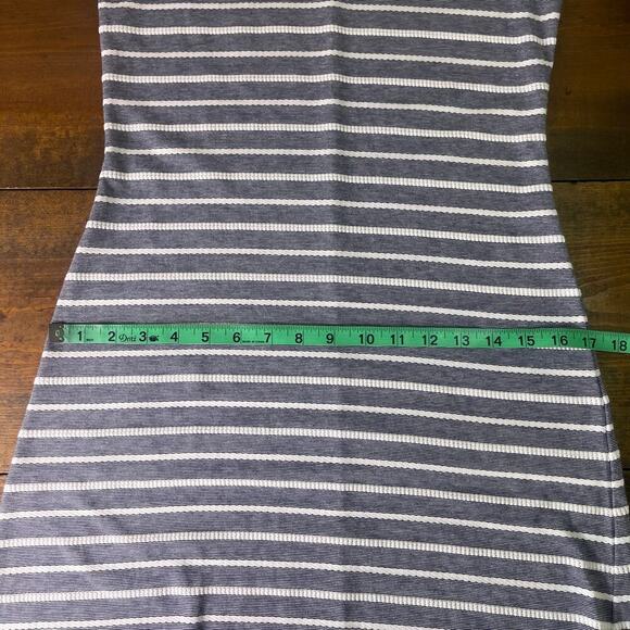 Sail To Sable STS Navy White Striped Short Sleeve Dress Women's Small Preppy - Picture 9 of 10